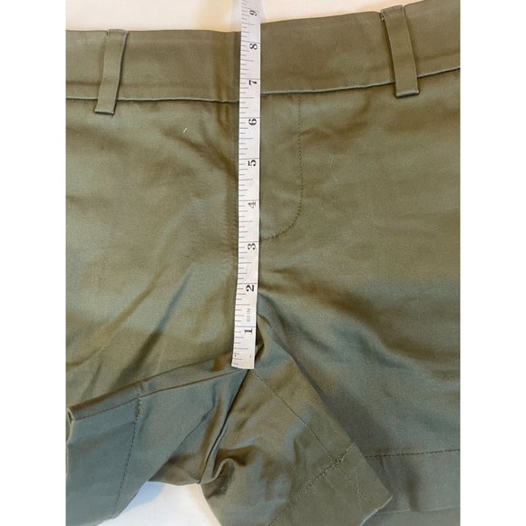 Calvin Klein Womens Basic Chino Shorts Mid Rise Lightweight Olive Green Size 2 - Picture 6 of 8